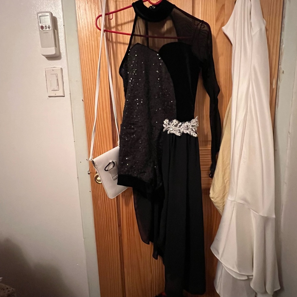 Black Asymmetrical Lyrical Dance Costume
